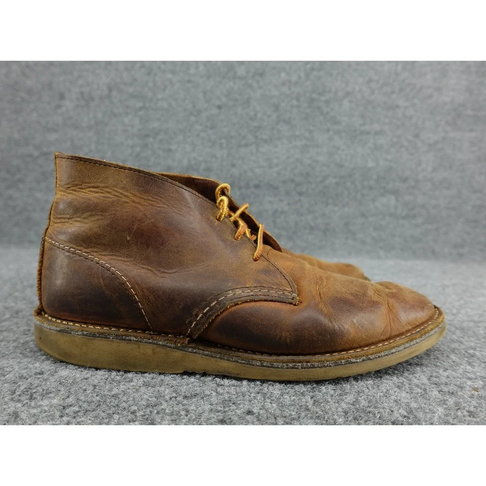 Red Wing Weekender Chukka Mens 7.5 Brown Leather Boots 3322 USA Heritage
